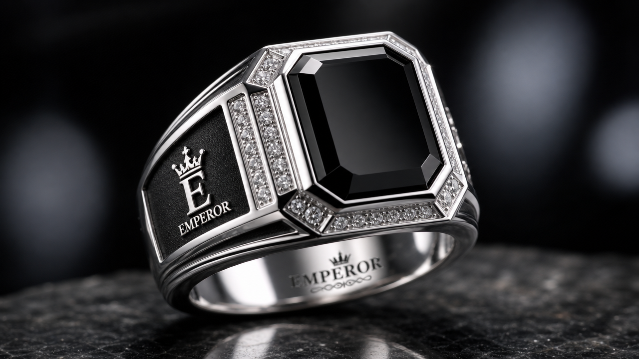 Black Onyx Emperor Signet