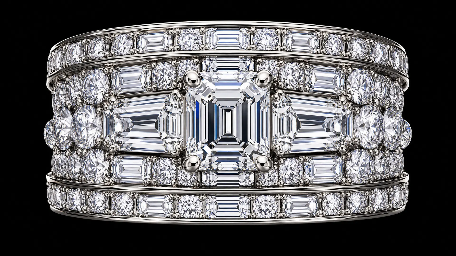 Platinum Eternity Baguette