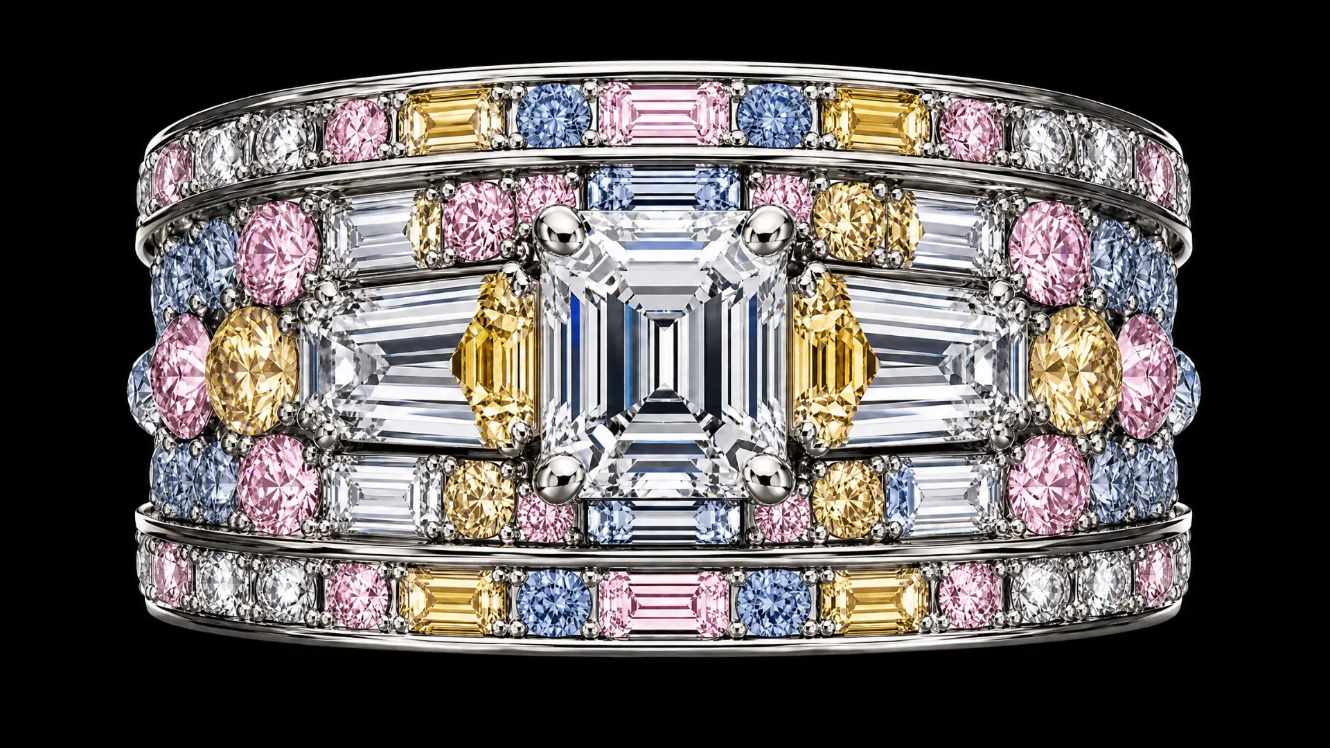 Fancy Multicolor Wide Band